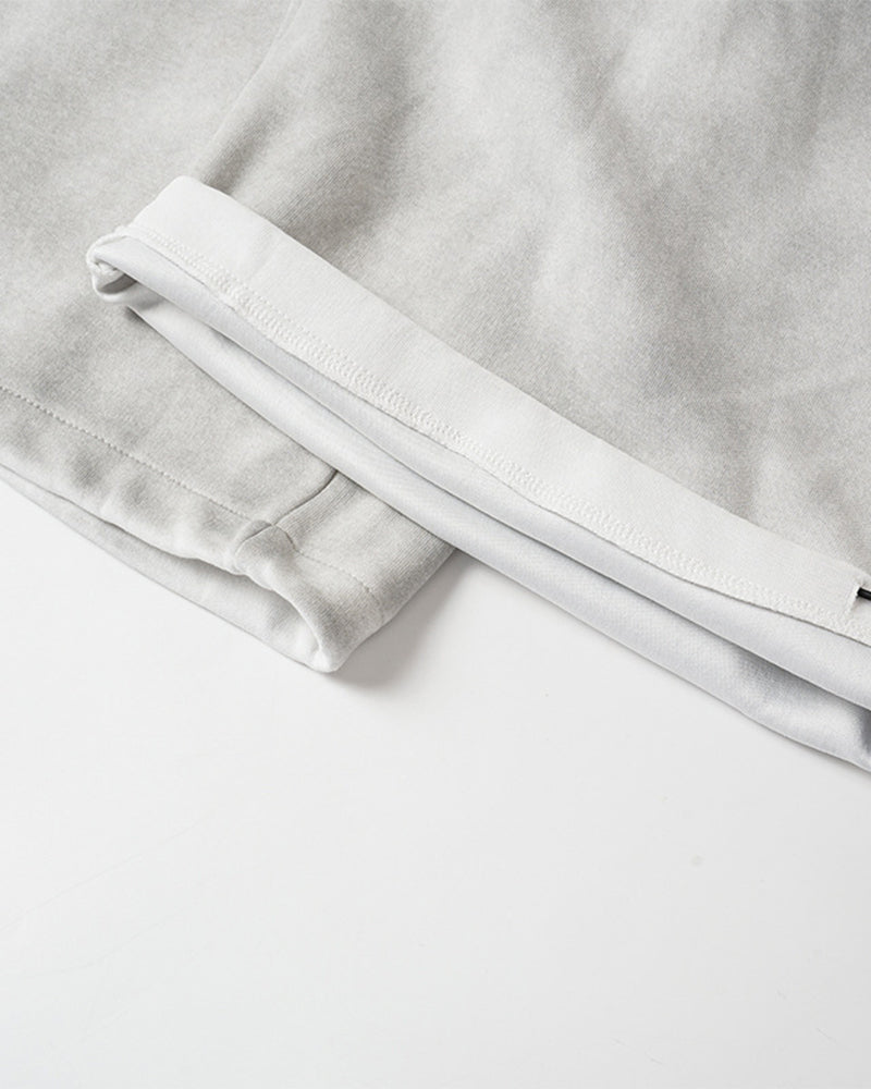 Double-waisted casual trousers