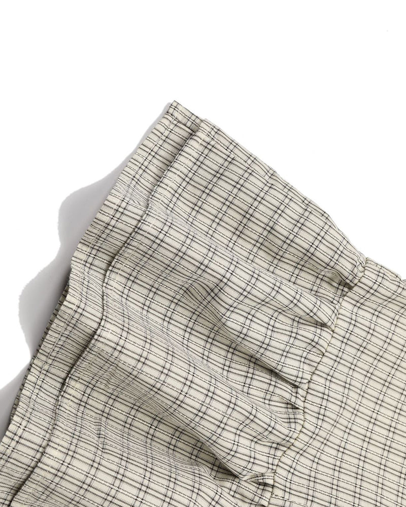 Plaid short-sleeved shirt (women's)