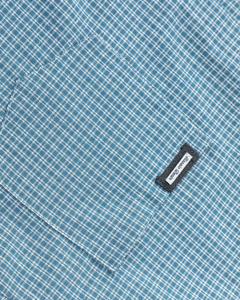 Vintage check short-sleeved shirt