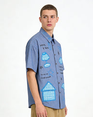Vintage Embroidered Short Sleeve Shirt