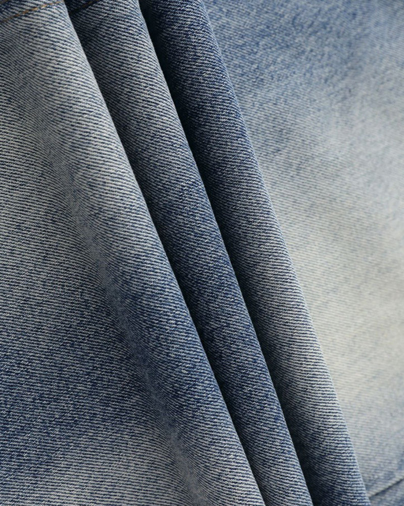 Gradient wide-leg jeans