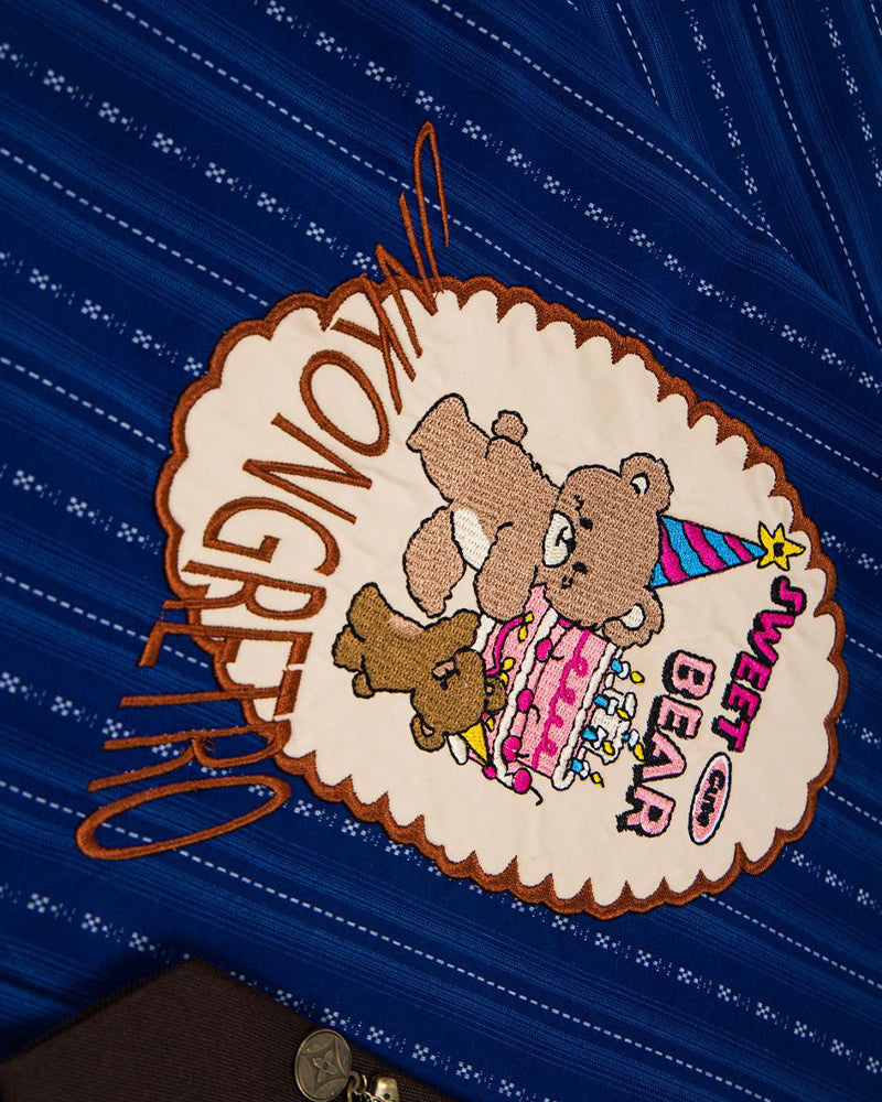 Cartoon Embroidered Short-Sleeve Shirt