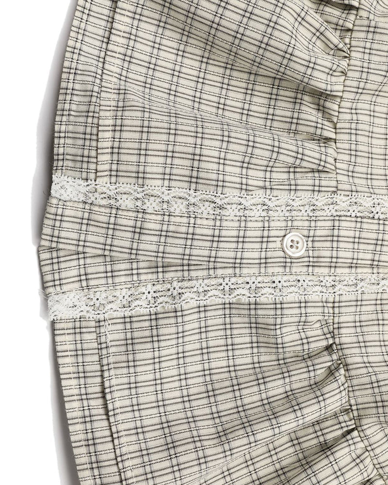 Plaid short-sleeved shirt (women's)