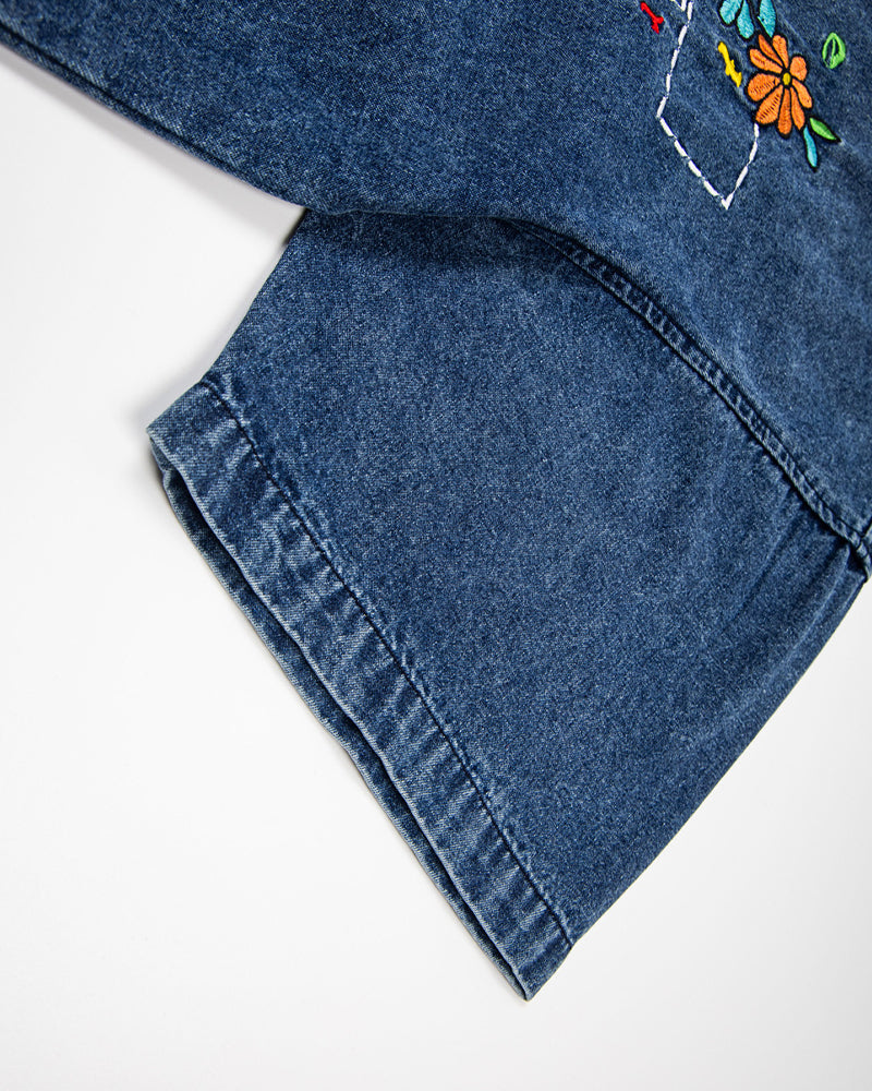 Floral short-sleeved shirt