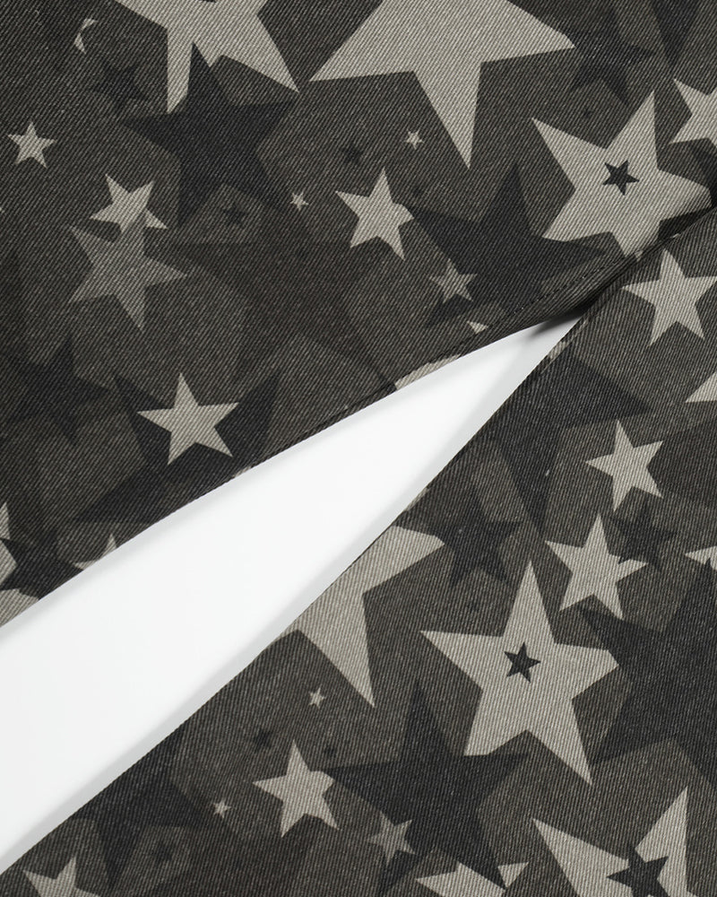 Star-patterned couple pants