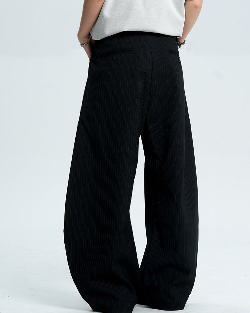 Striped casual trousers