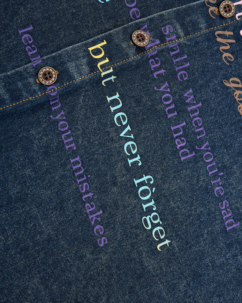 Retro washed English short-sleeved shirt