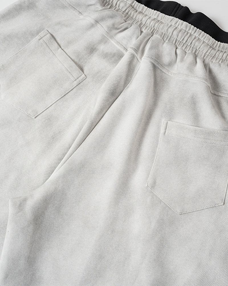 Double-waisted casual trousers