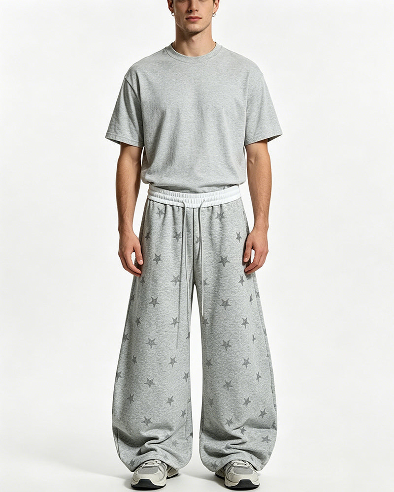 Star-print sweatpants