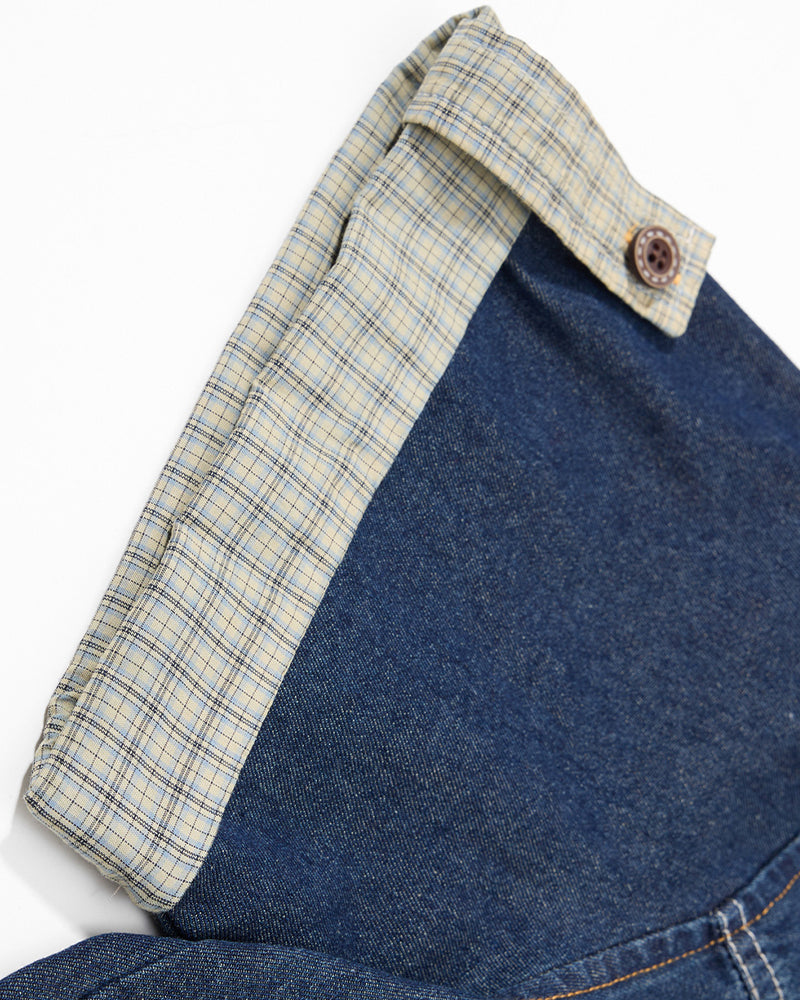 Colorblock Plaid Short Sleeve Shirt