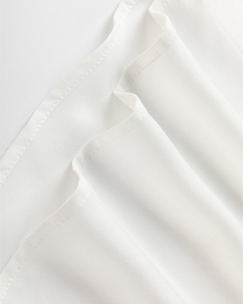 Contrast color stitching cute short sleeve shirt