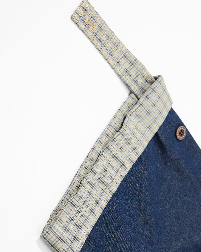 Colorblock Plaid Short Sleeve Shirt