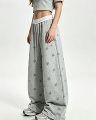 Star-print sweatpants