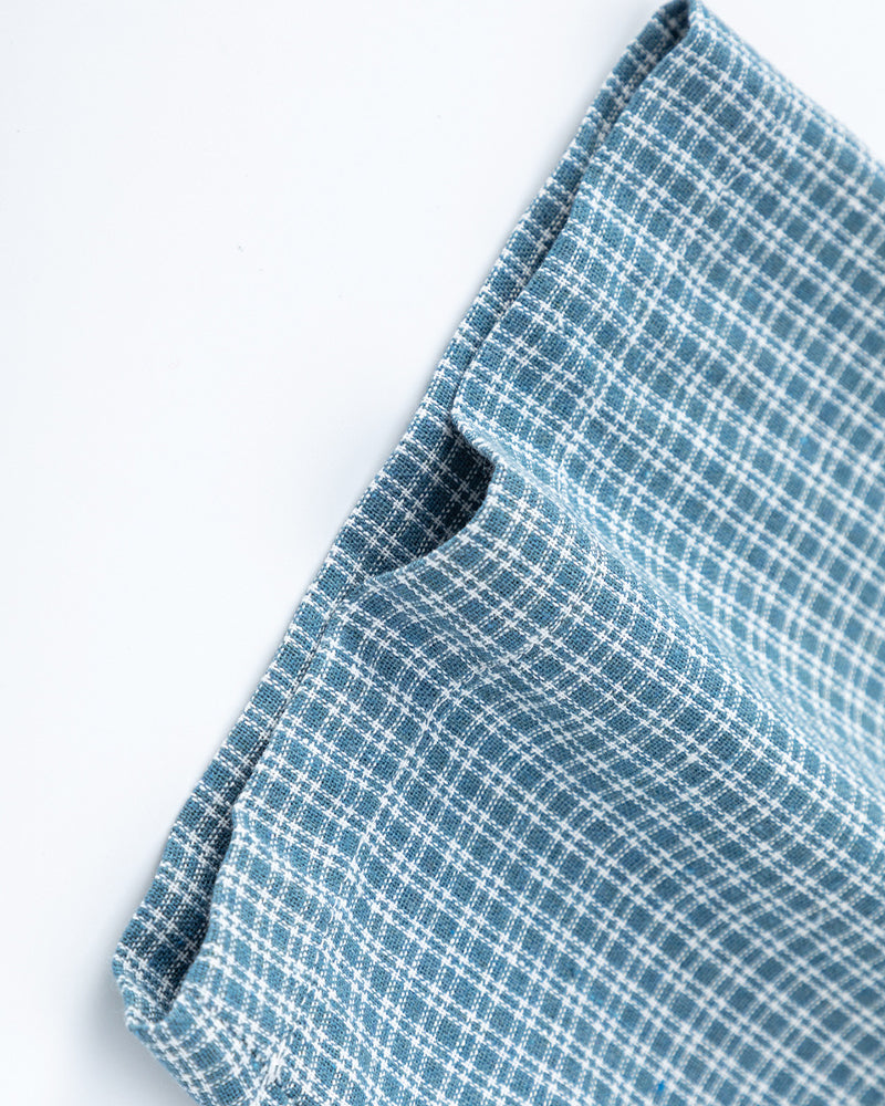 Vintage check short-sleeved shirt