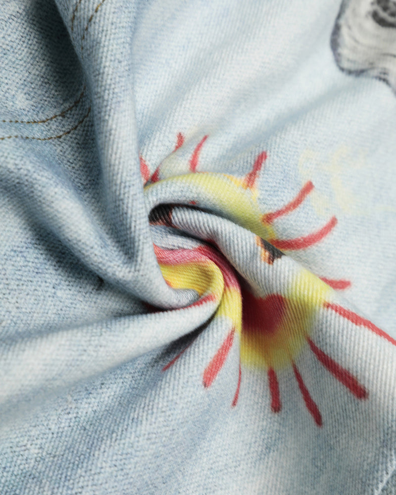 Simple washed jeans