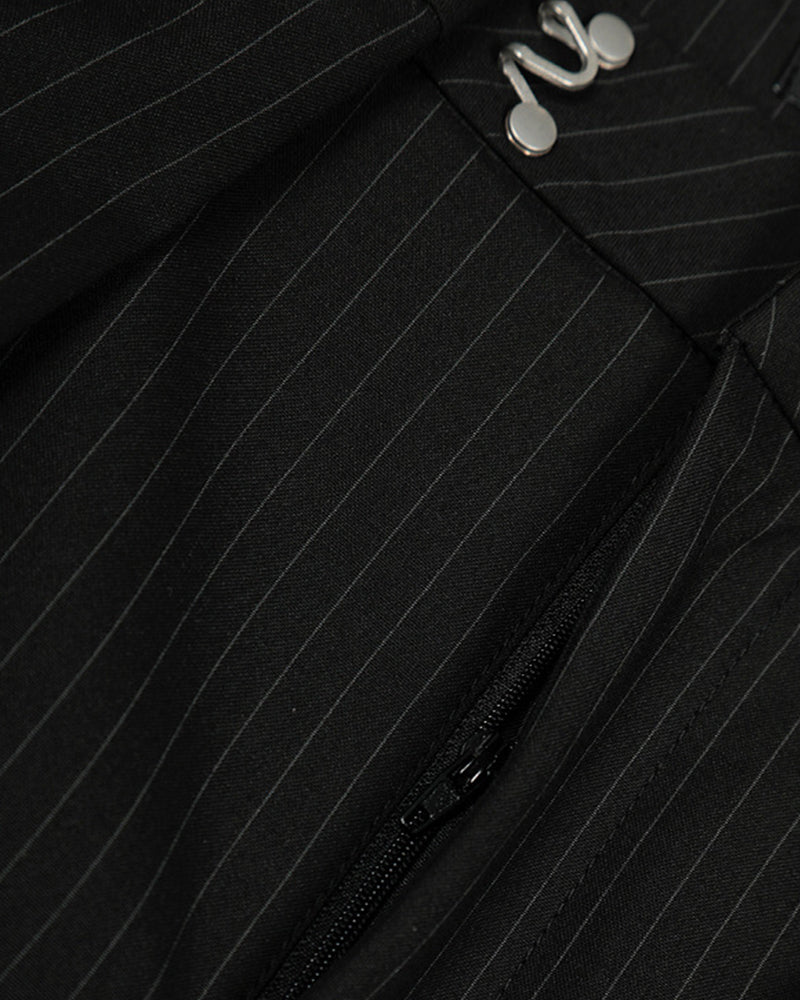 Striped casual trousers