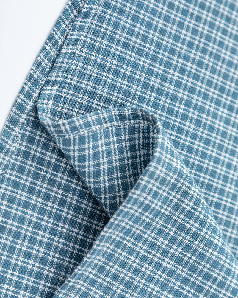 Vintage check short-sleeved shirt