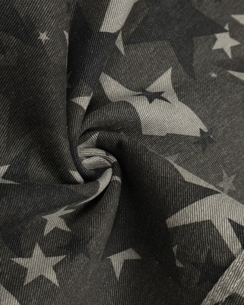 Star-patterned couple pants