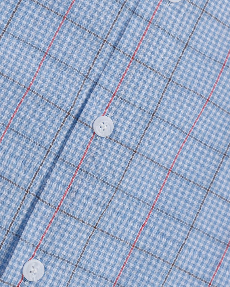 Vintage check short-sleeved shirt