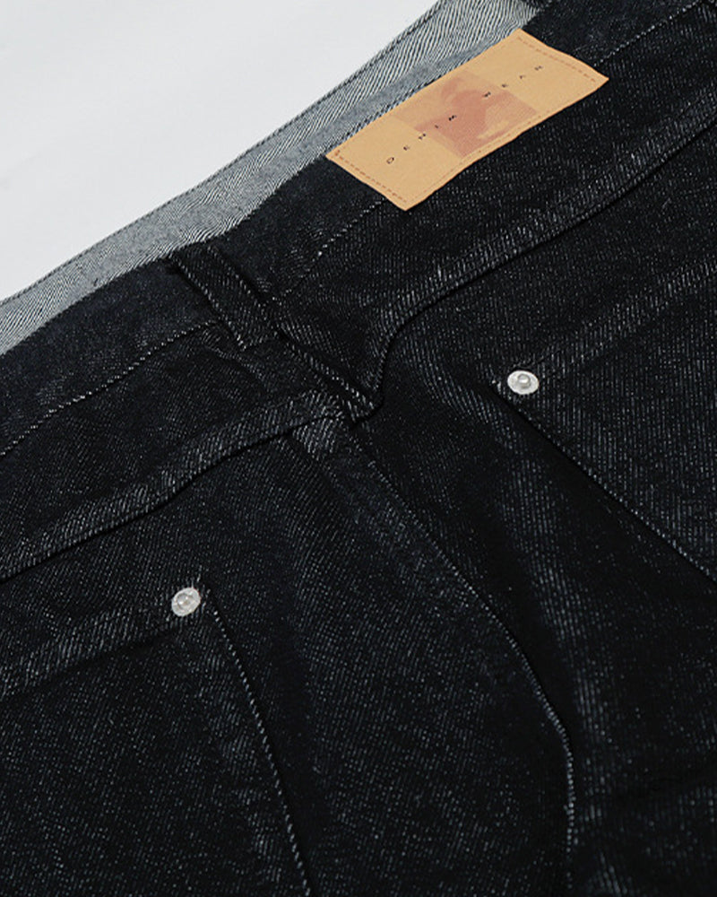 Faux two-piece casual trousers