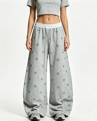 Star-print sweatpants