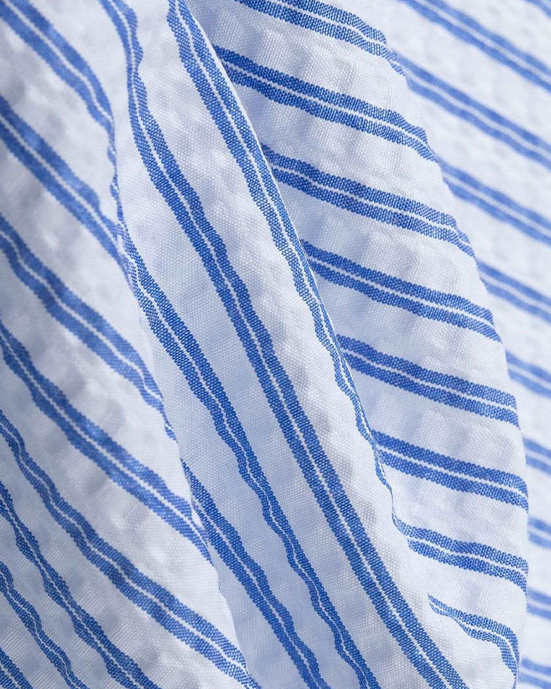 Striped shirt with vintage tie
