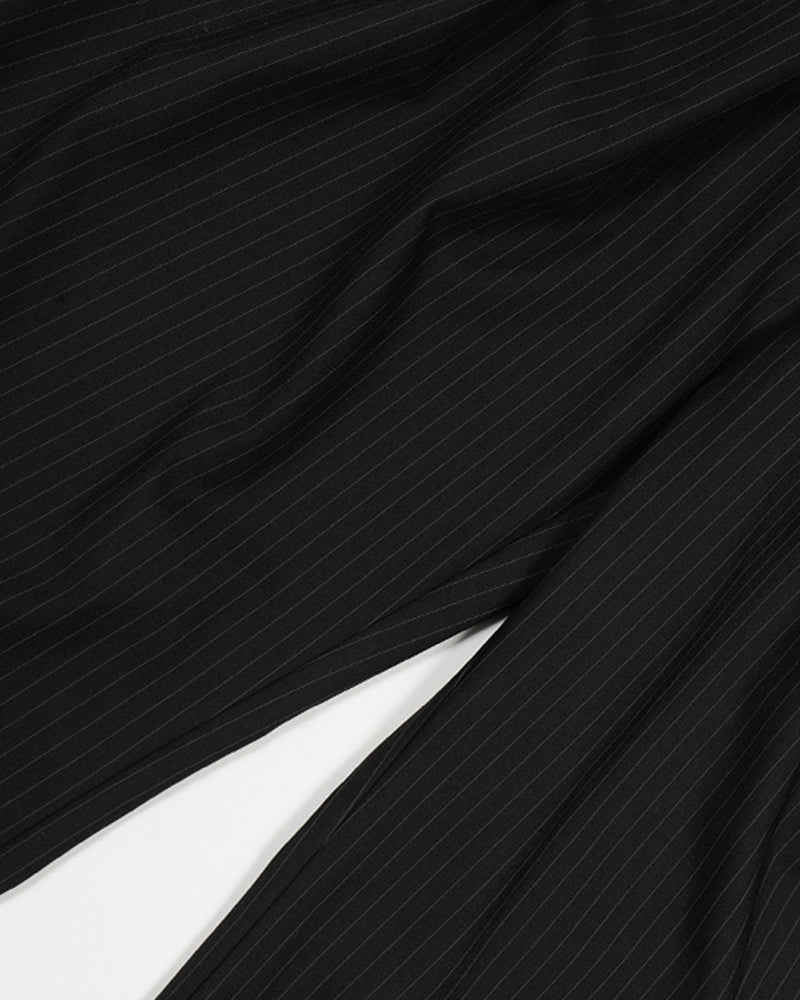 Striped casual trousers