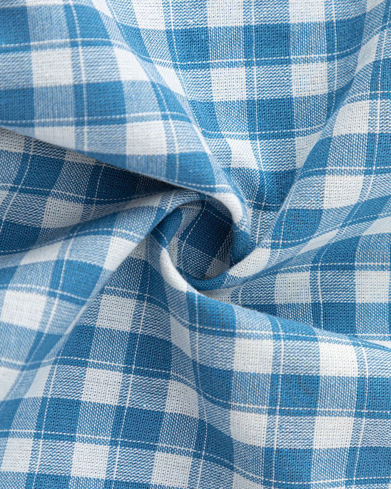 Retro plaid short-sleeved shirt