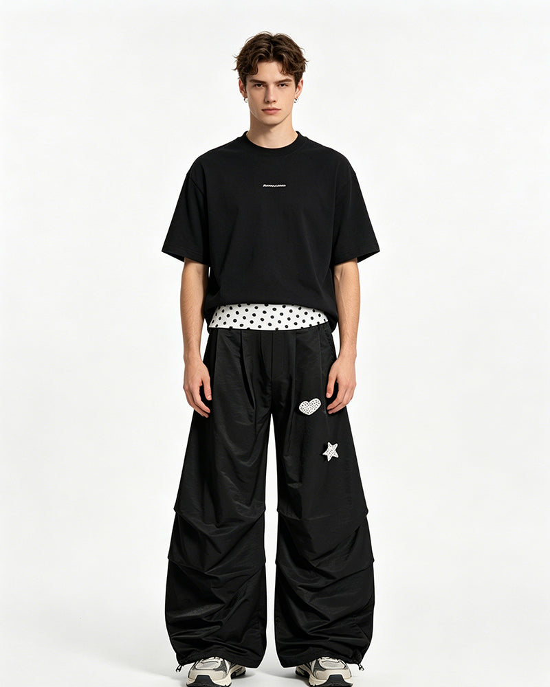 Retro polka dot trousers