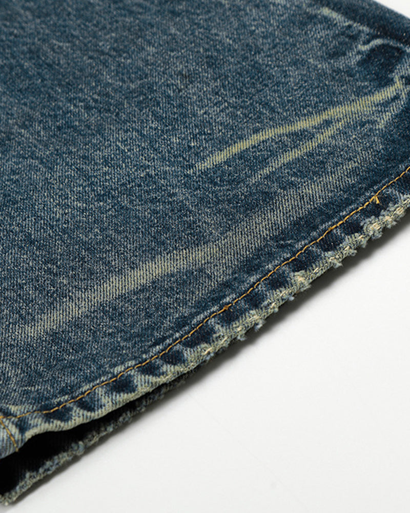 Distressed casual trousers