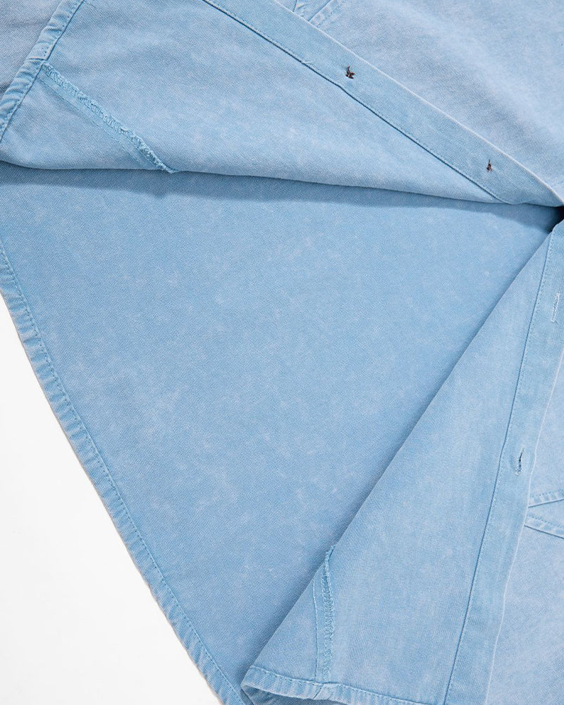 Retro embroidered short-sleeved shirt