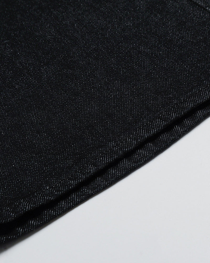 Faux two-piece casual trousers