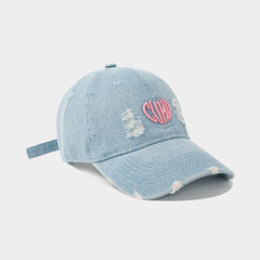 Washed Denim Baseball Cap