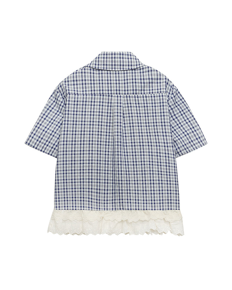 Retro Heart-Shaped Short-Sleeve Shirt (Women's)