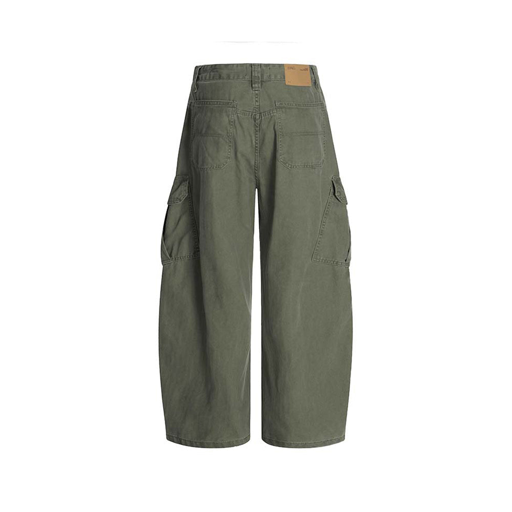 Vintage Loose Washed Overalls