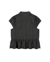 Plaid short-sleeved shirt (women's)