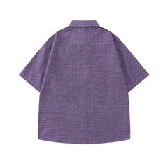 vintage plaid short sleeve shirt