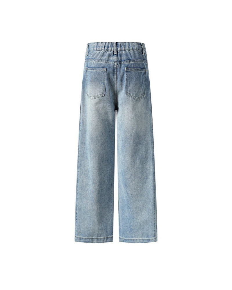 Washed gradient jeans