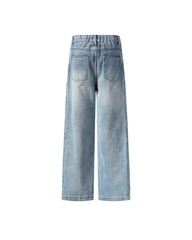 Washed gradient jeans