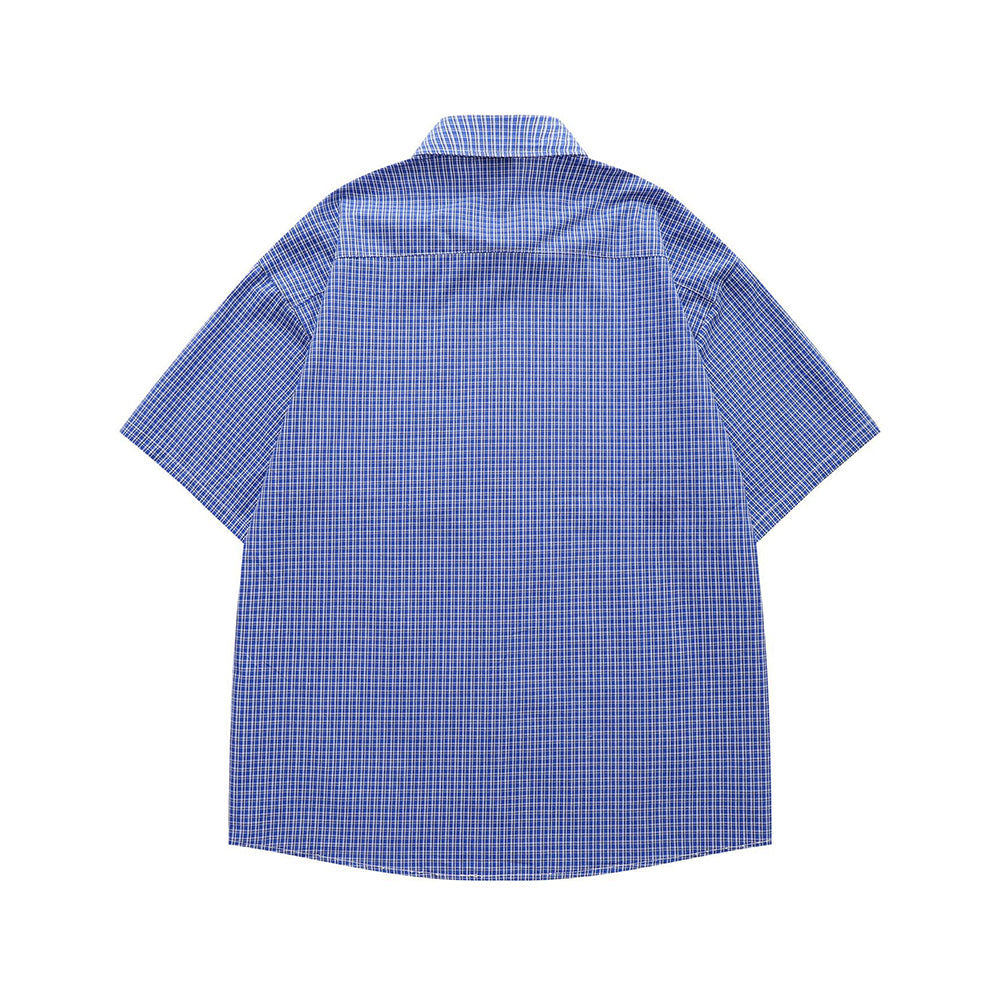 vintage plaid short sleeve shirt
