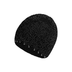 Knitted beaded toe cap