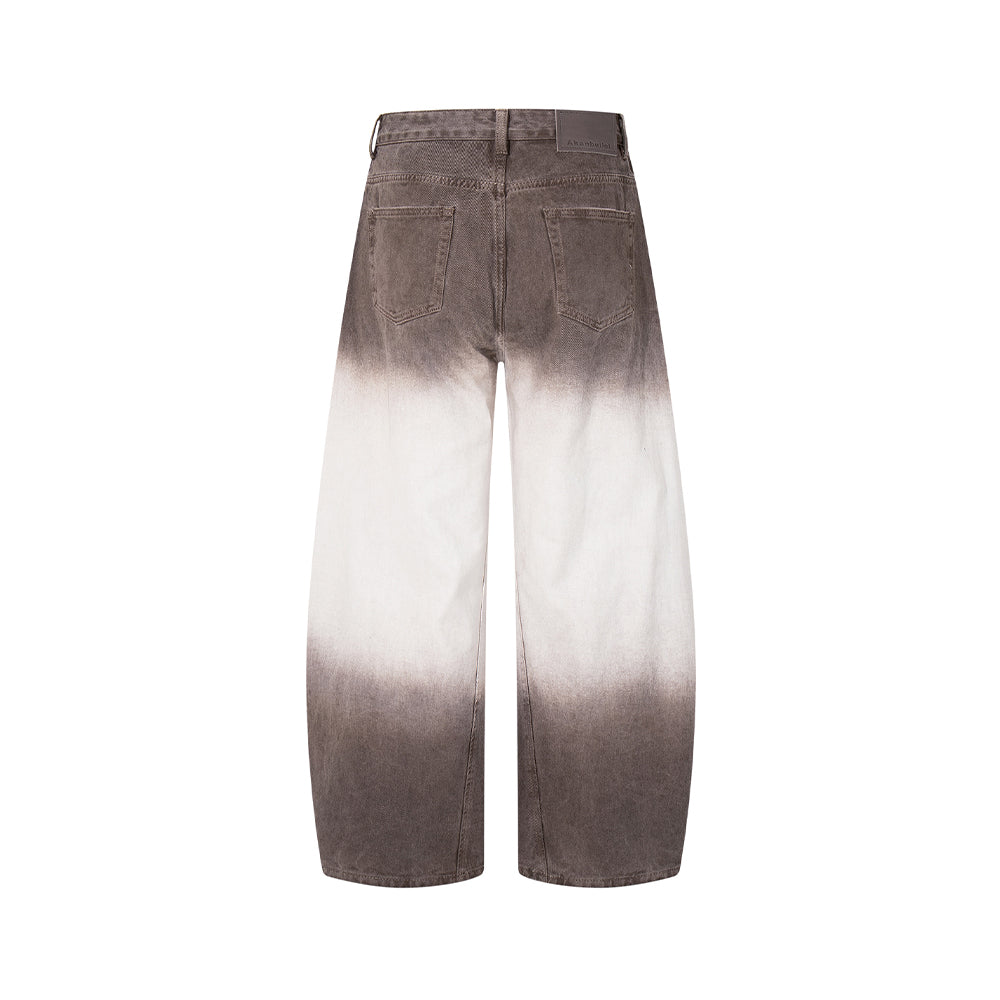 tie-dye loose jeans