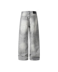 Washed gradient jeans