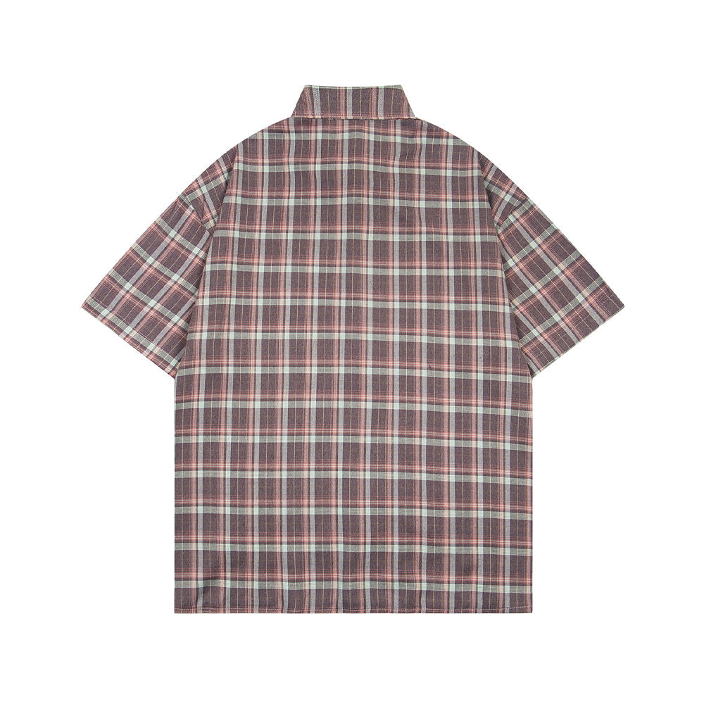 Retro star short-sleeved shirt