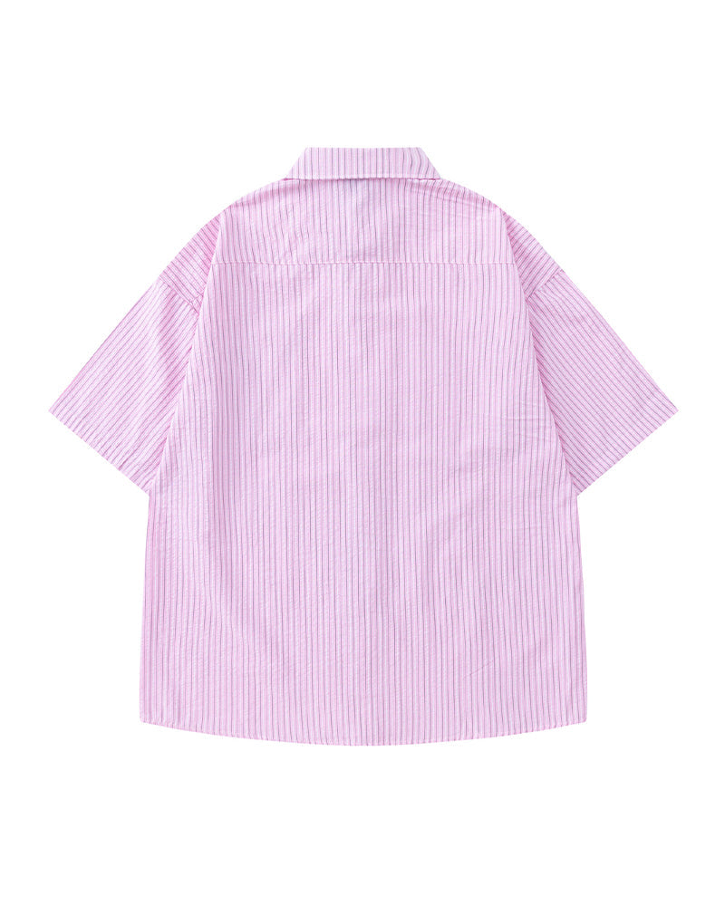 Casual loose short-sleeved shirt