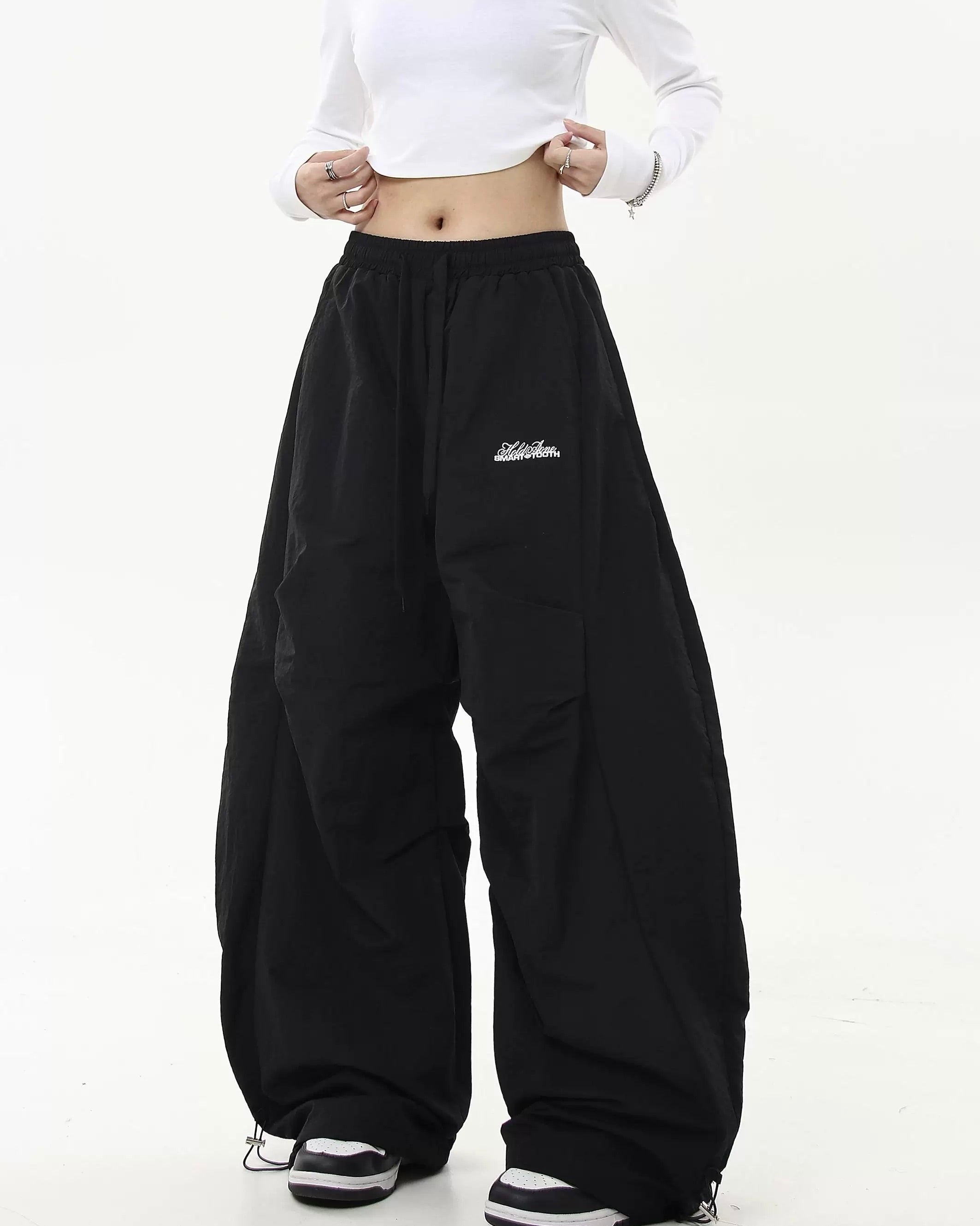 Retro simple loose casual pants