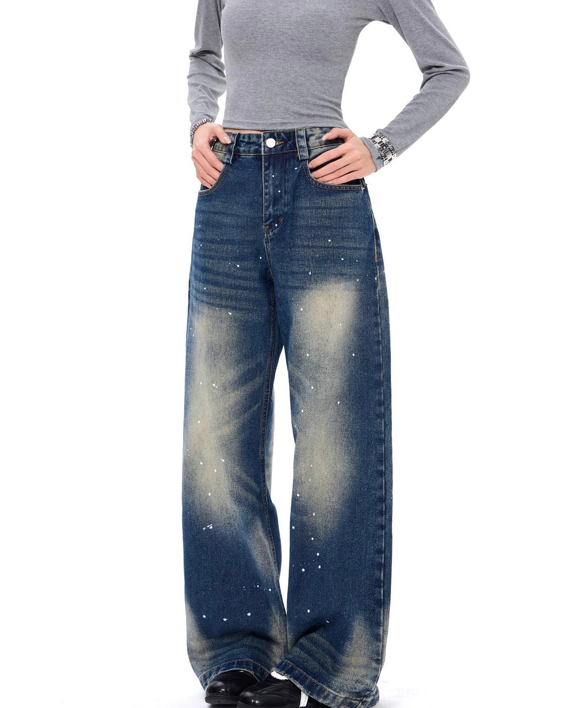 Washed jeans