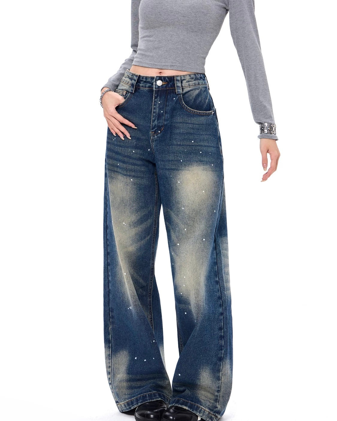 Washed jeans