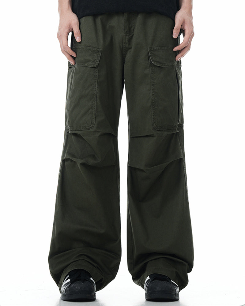 Multi-pocket casual trousers