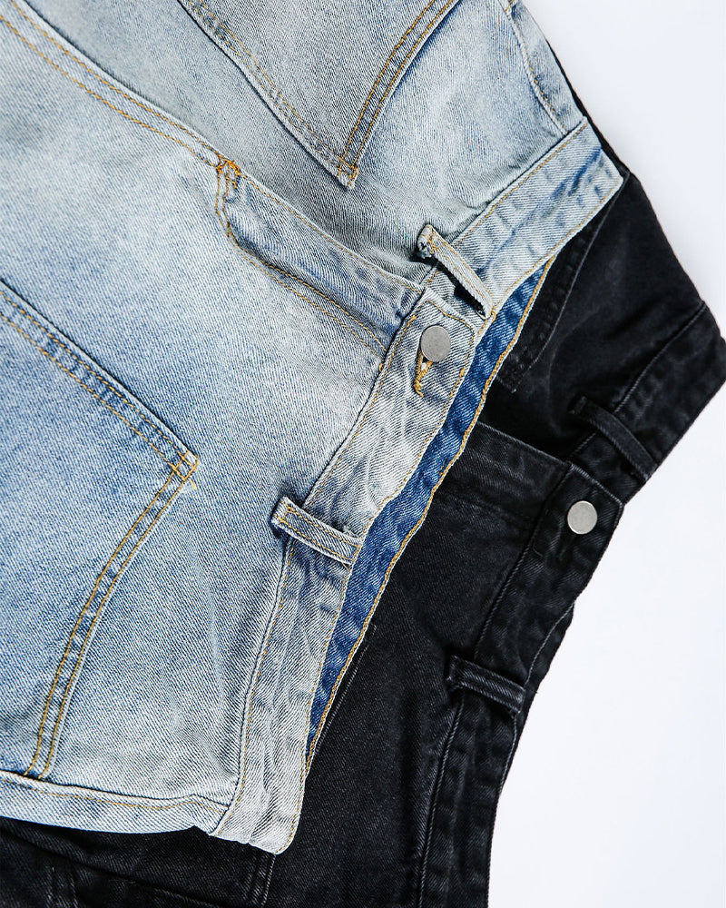 Straight-leg casual trousers